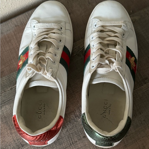 Gucci Ace Sneaker With Bee Womens 7 - Picture 5 of 8
